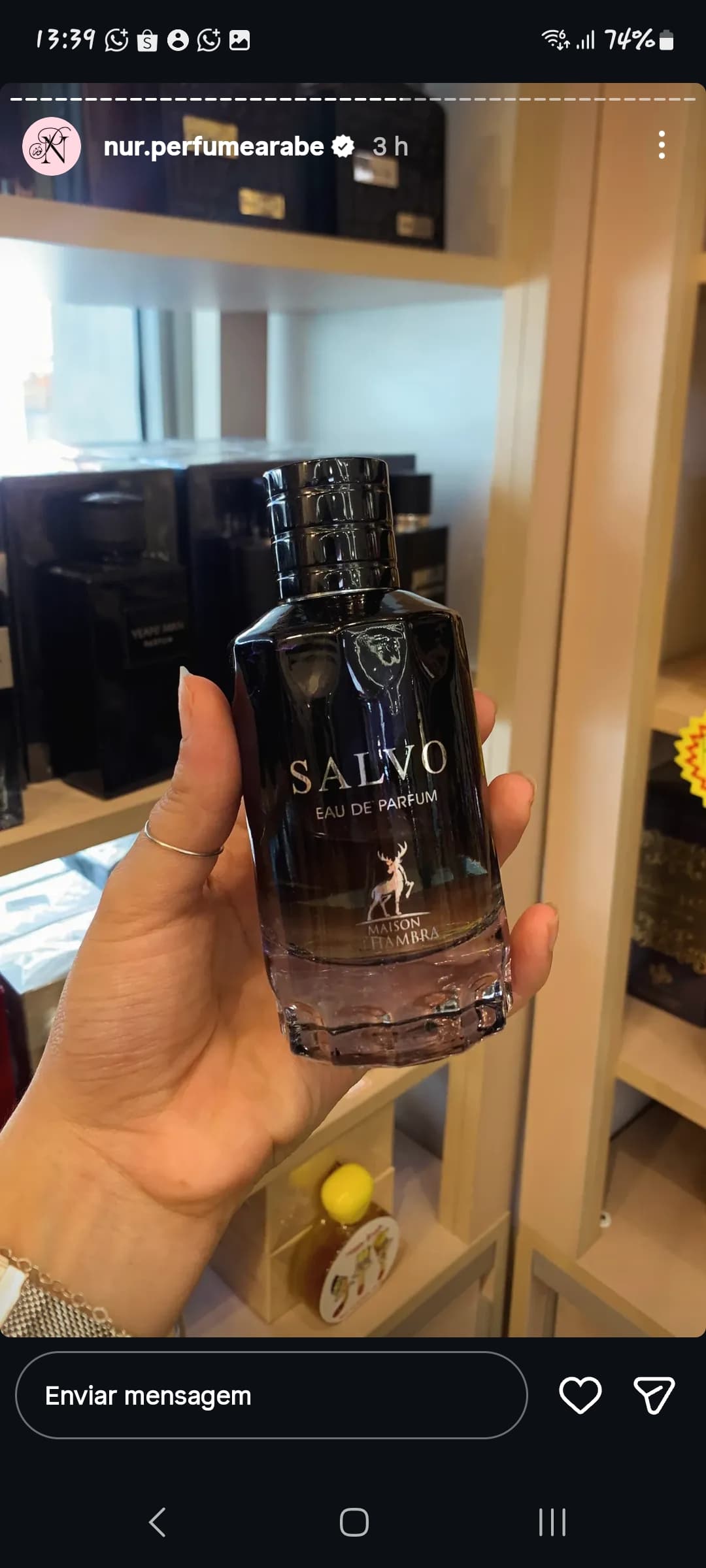 Salvo Eau de Parfum da marca Maison Alhambra.
